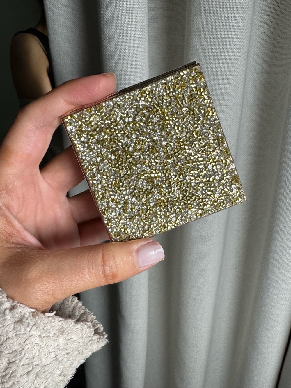 Jeweled Compact Mirror
